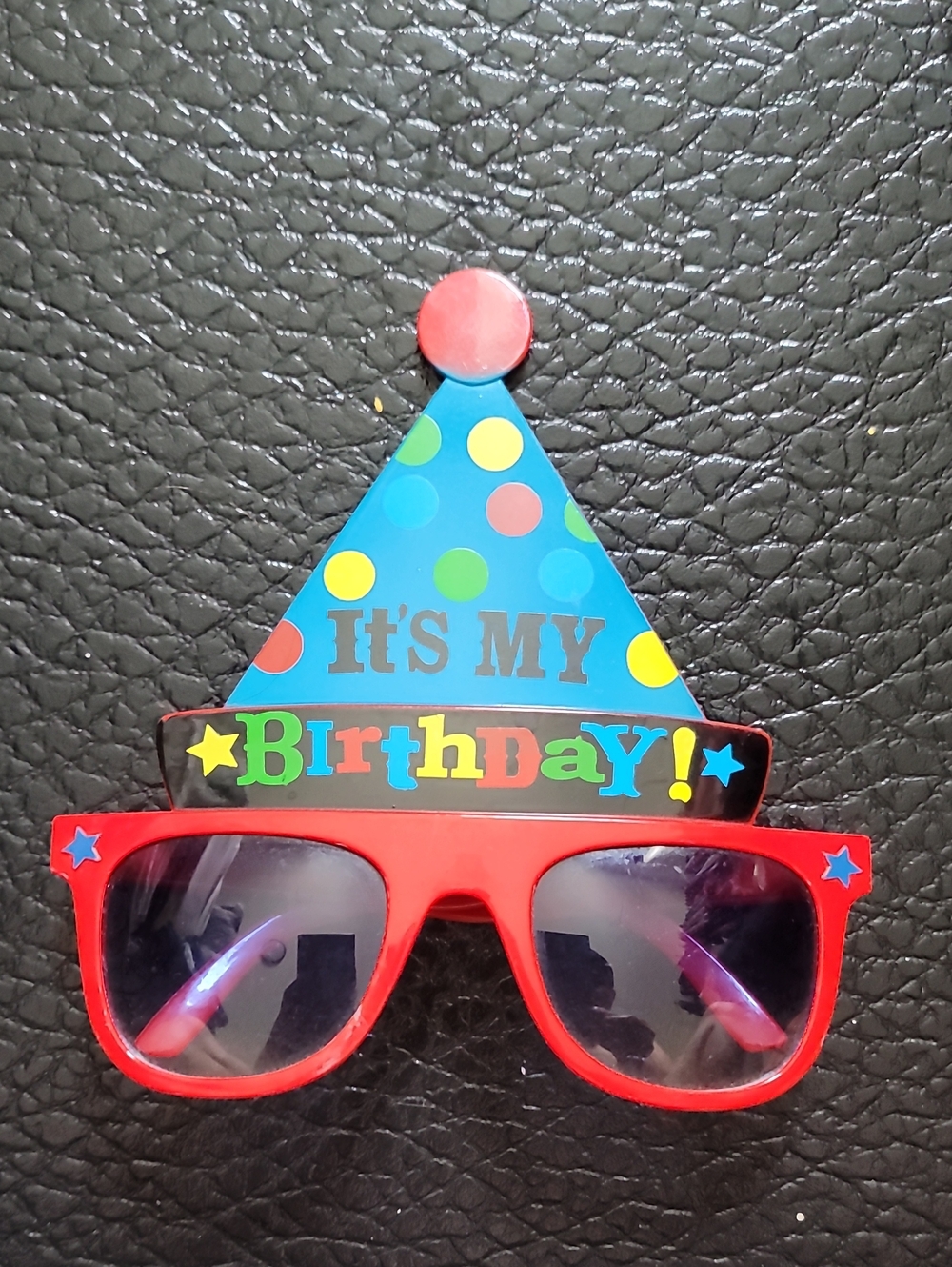 Birthday Party Red & Blue "It's My Birthday!" Sunglasses Hat